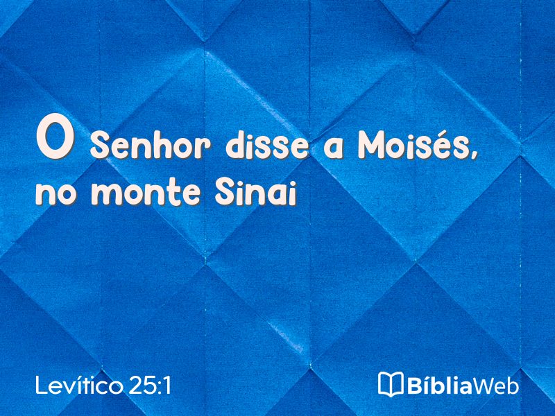 Levítico 25:1 em imagem para compartilhar