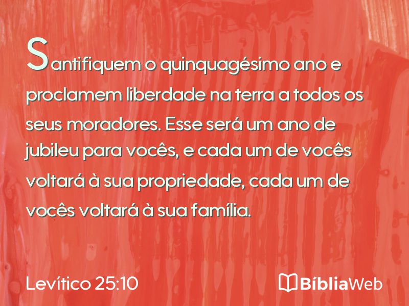 Levítico 25:10 em imagem para compartilhar