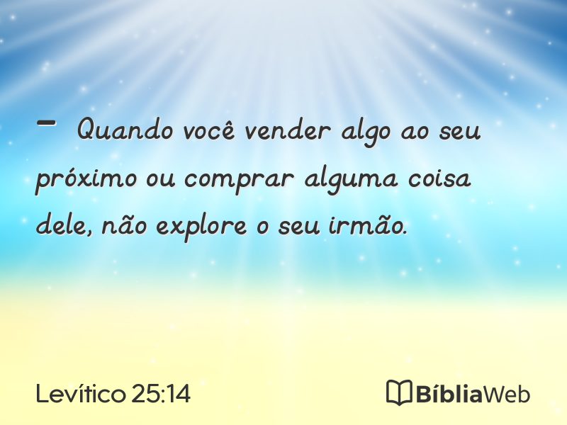 Levítico 25:14 em imagem para compartilhar