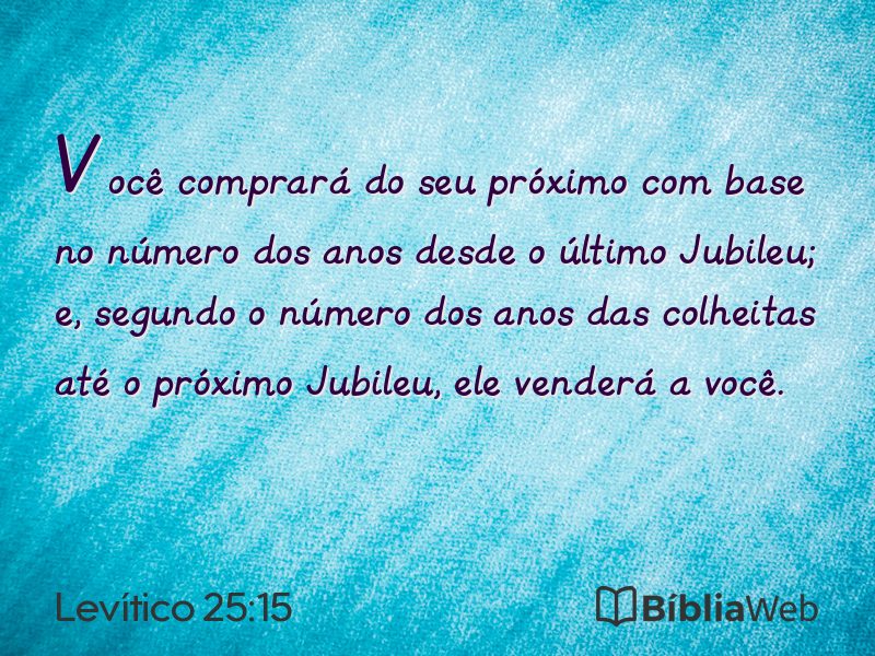 Levítico 25:15 em imagem para compartilhar