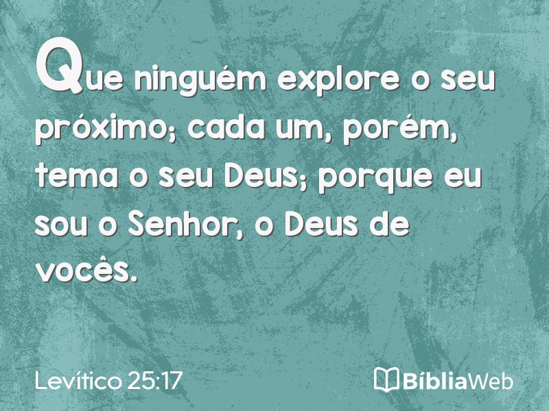 Levítico 25:17 em imagem para compartilhar