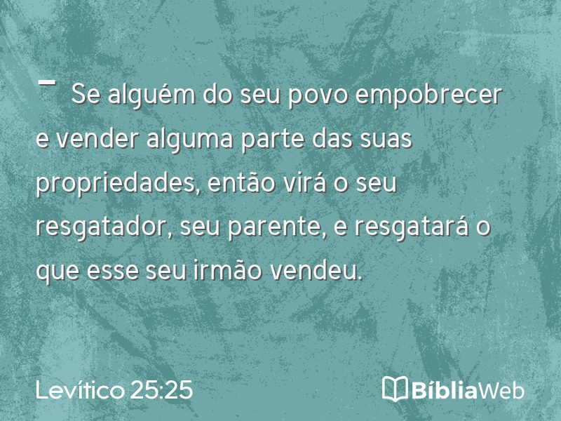 Levítico 25:25 em imagem para compartilhar