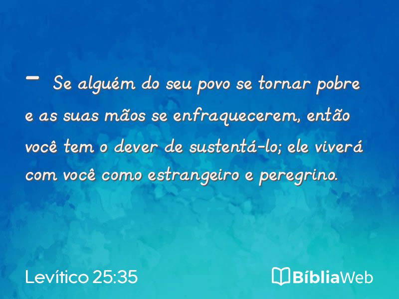 Levítico 25:35 em imagem para compartilhar