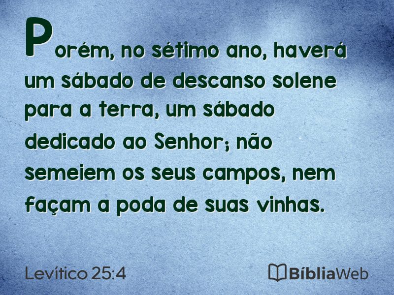 Levítico 25:4 em imagem para compartilhar