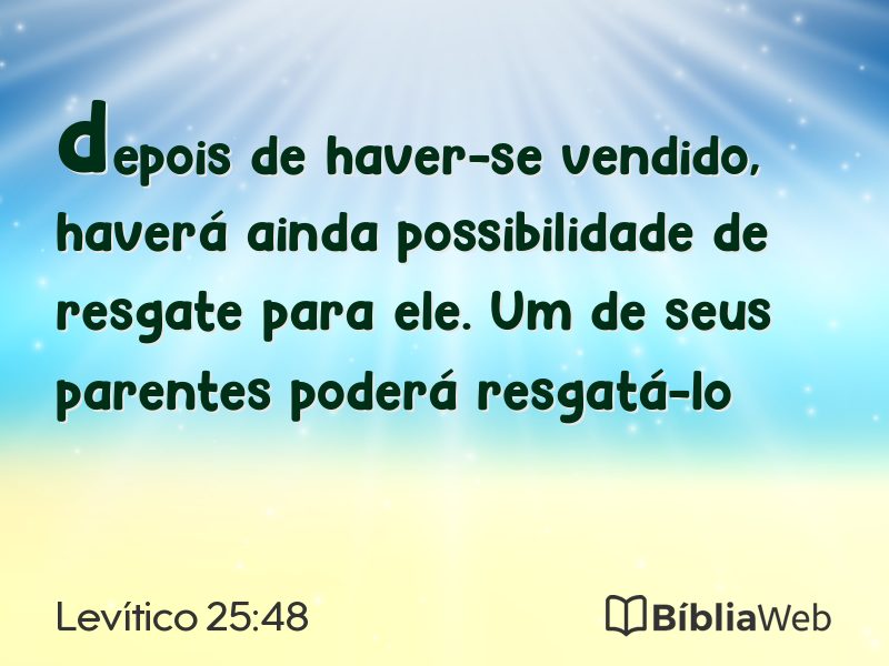 Levítico 25:48 em imagem para compartilhar