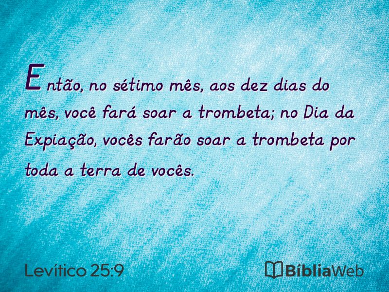 Levítico 25:9 em imagem para compartilhar