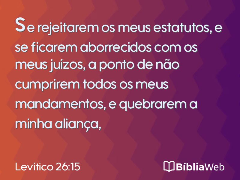 Levítico 26:15 em imagem para compartilhar