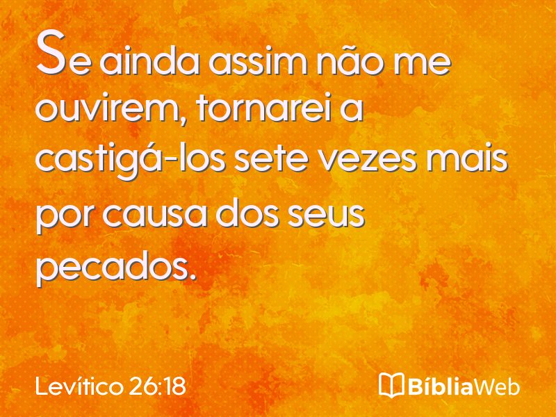Levítico 26:18 em imagem para compartilhar
