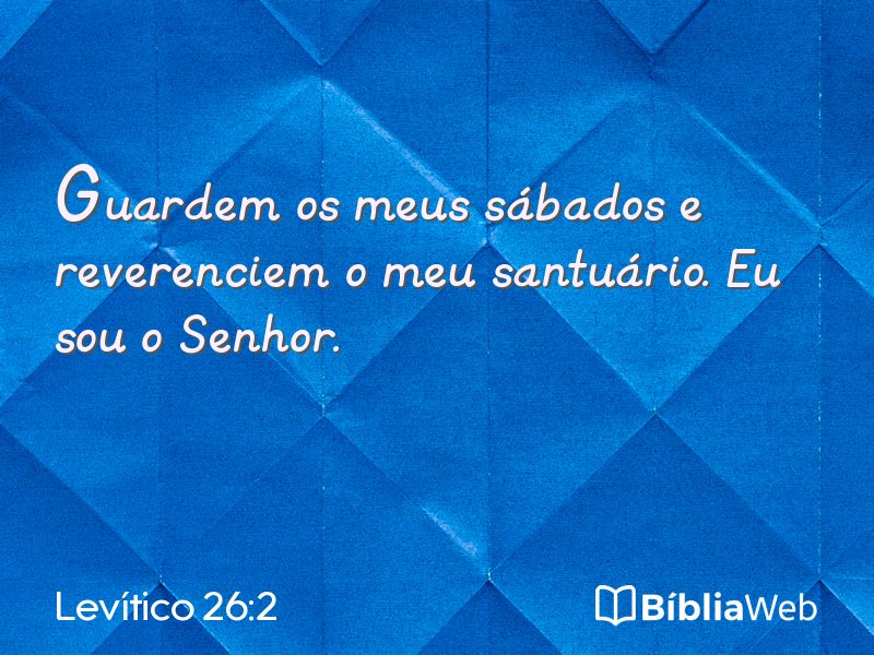 Levítico 26:2 em imagem para compartilhar