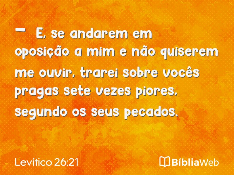 Levítico 26:21 em imagem para compartilhar