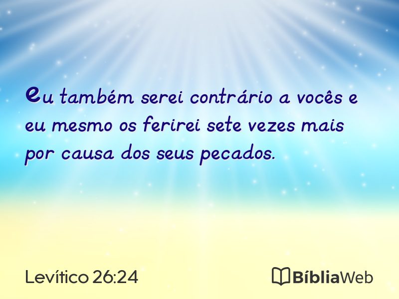 Levítico 26:24 em imagem para compartilhar