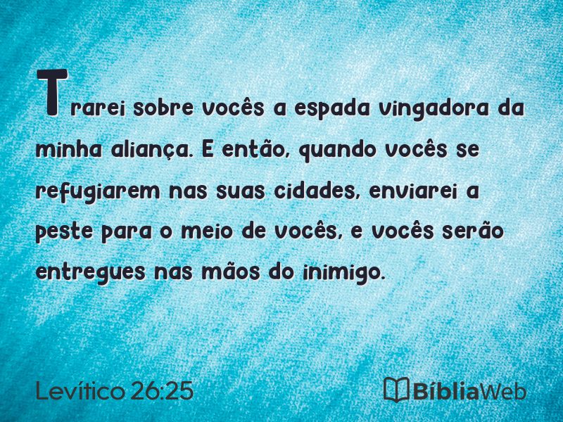 Levítico 26:25 em imagem para compartilhar