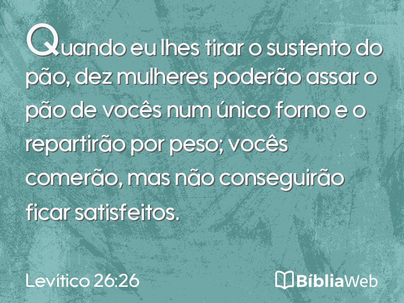 Levítico 26:26 em imagem para compartilhar