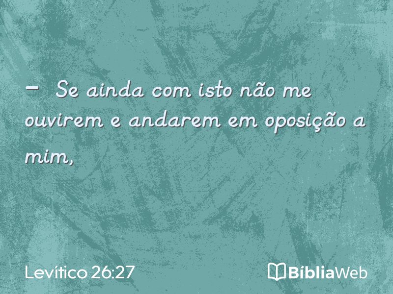 Levítico 26:27 em imagem para compartilhar
