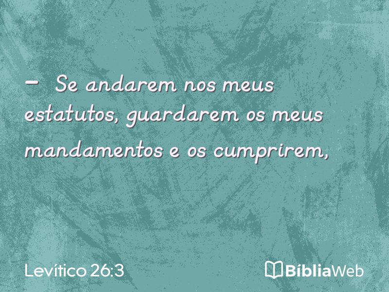 Levítico 26:3 em imagem para compartilhar