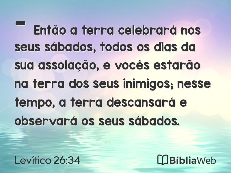 Levítico 26:34 em imagem para compartilhar