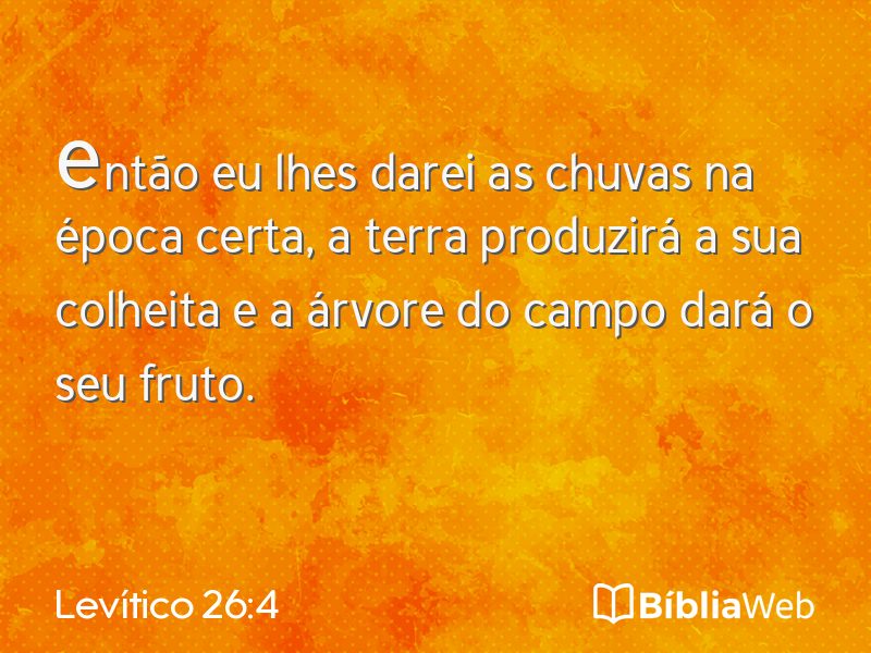 Levítico 26:4 em imagem para compartilhar