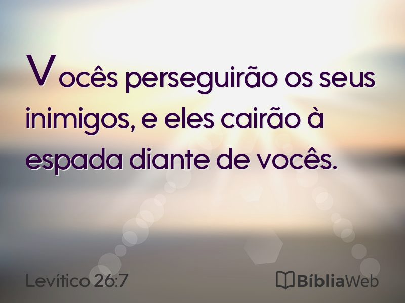 Levítico 26:7 em imagem para compartilhar