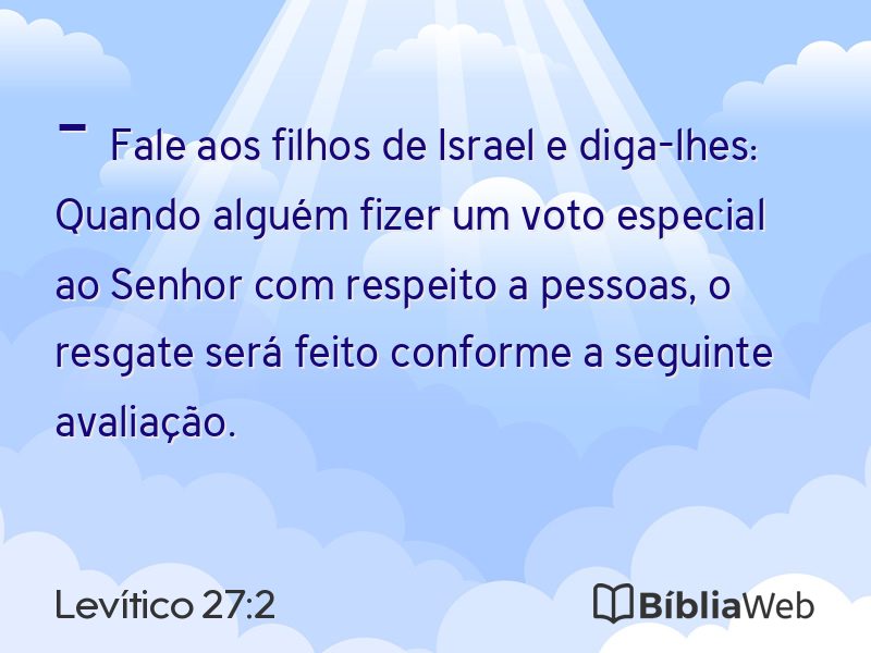 Levítico 27:2 em imagem para compartilhar