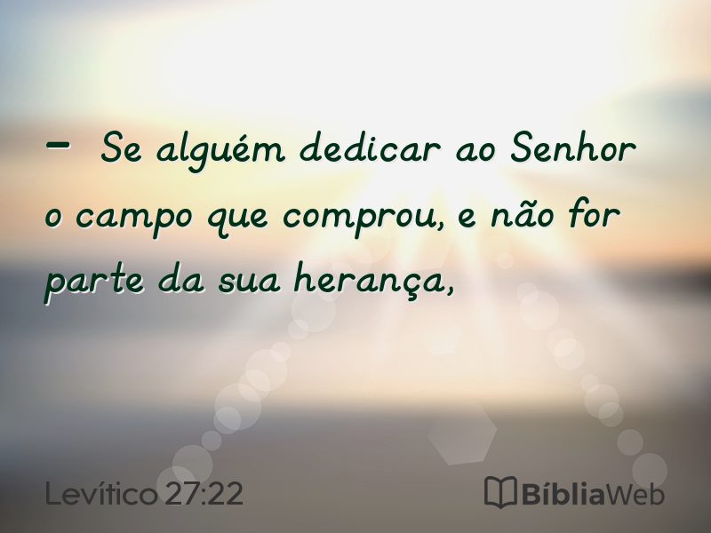 Levítico 27:22 em imagem para compartilhar