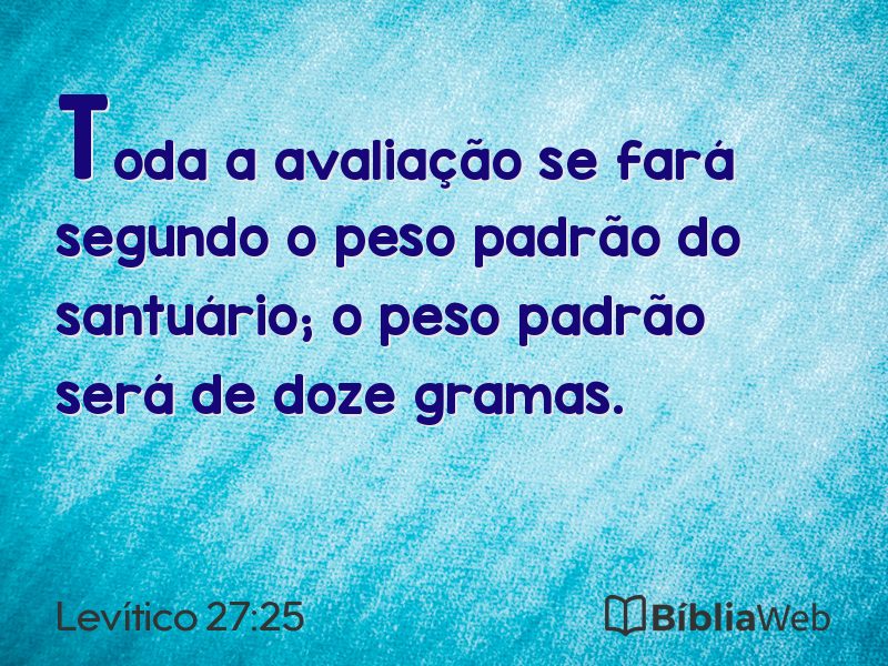 Levítico 27:25 em imagem para compartilhar