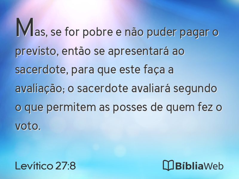 Levítico 27:8 em imagem para compartilhar