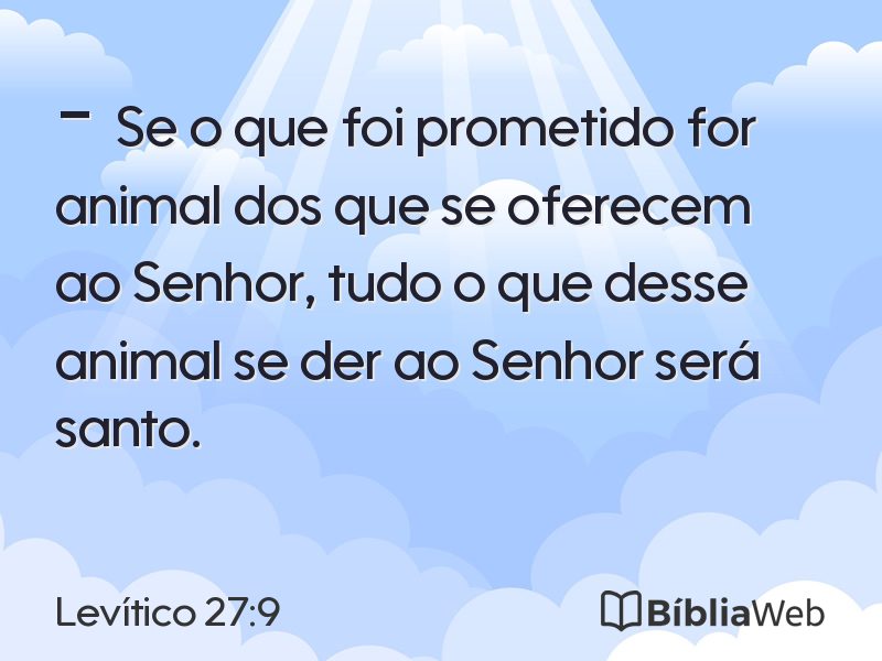 Levítico 27:9 em imagem para compartilhar
