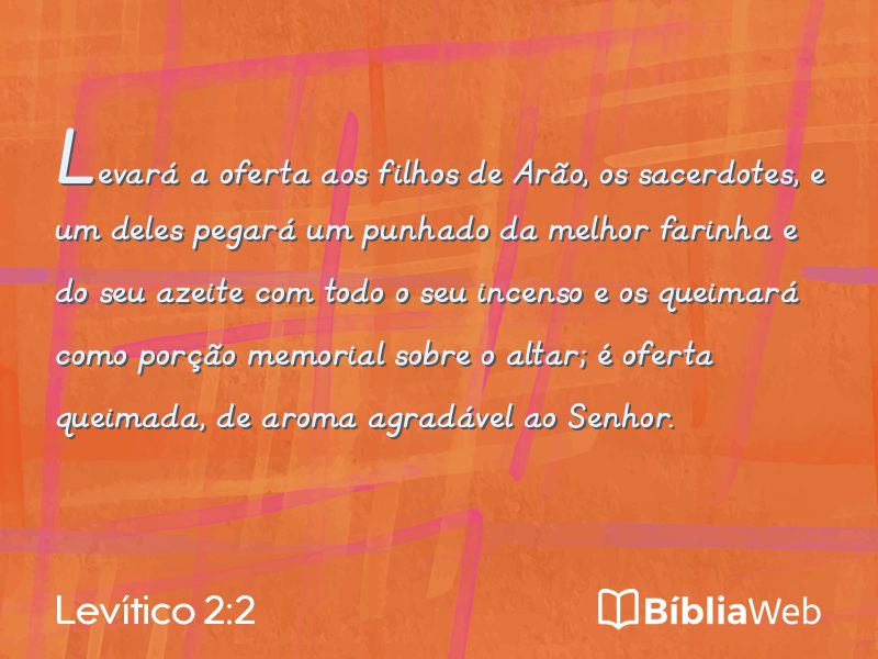 Levítico 2:2 em imagem para compartilhar