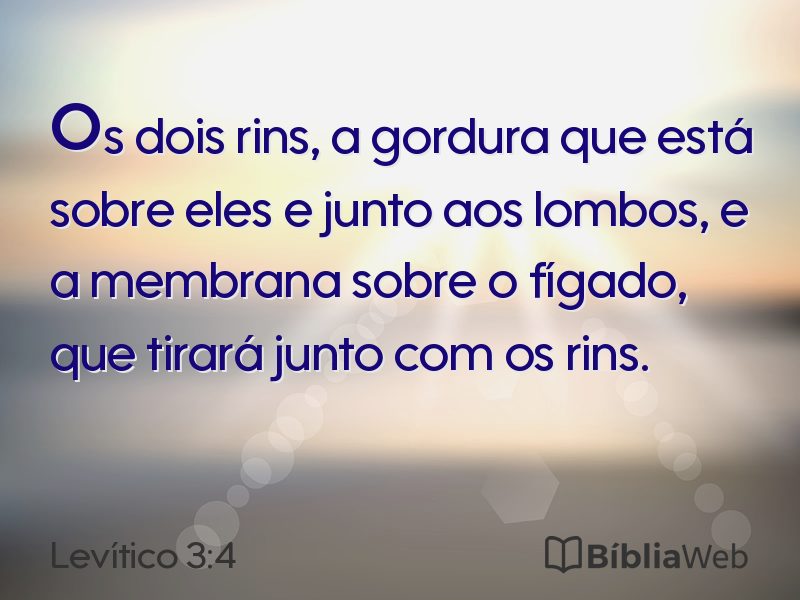 Levítico 3:4 em imagem para compartilhar