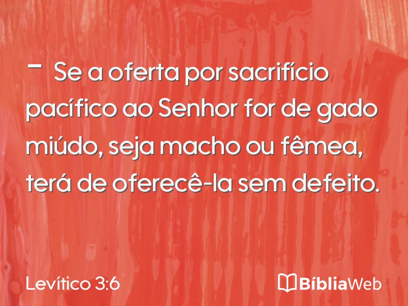 Levítico 3:6 em imagem para compartilhar