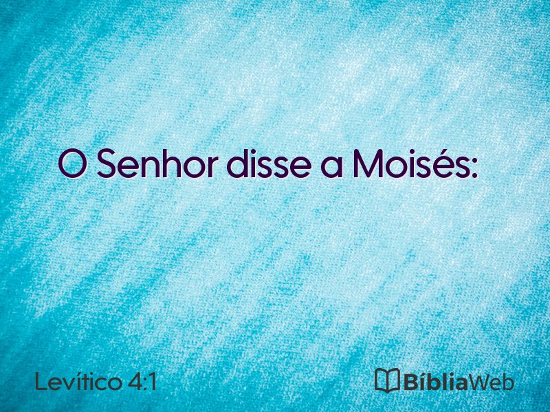 Levítico 4:1 em imagem para compartilhar
