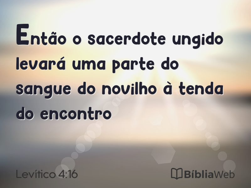Levítico 4:16 em imagem para compartilhar