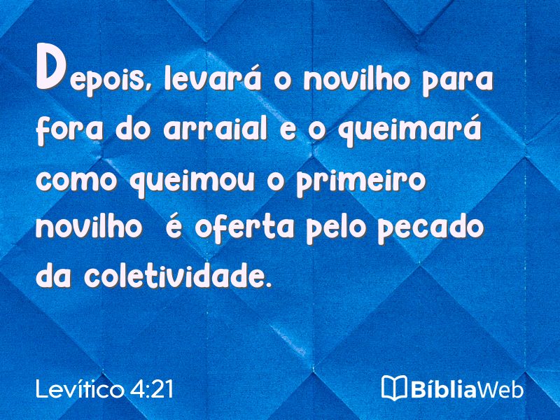 Levítico 4:21 em imagem para compartilhar