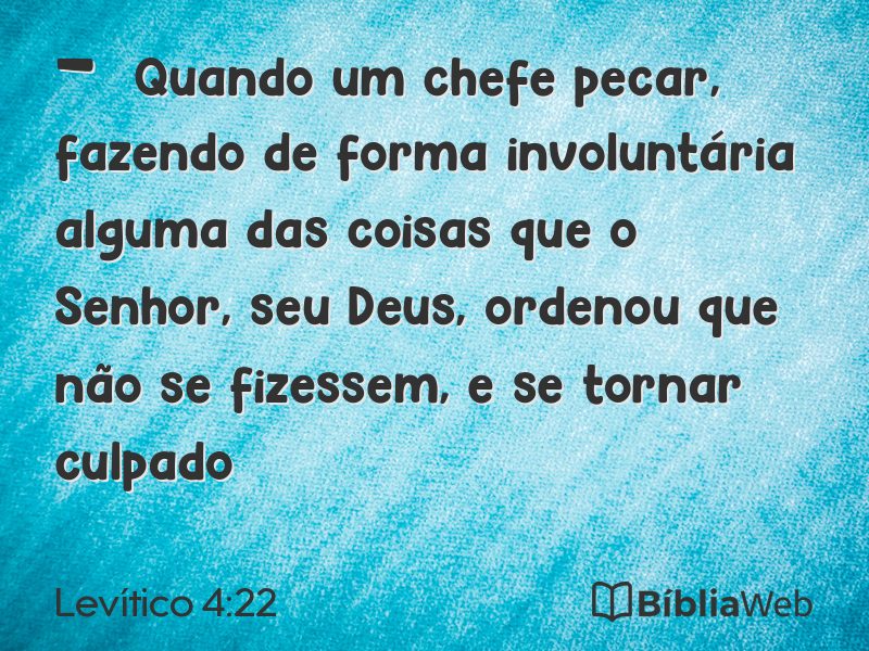 Levítico 4:22 em imagem para compartilhar