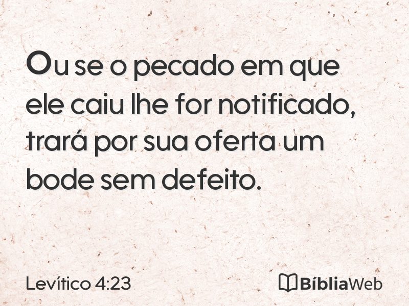Levítico 4:23 em imagem para compartilhar