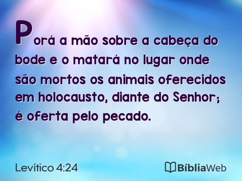 Levítico 4:24 em imagem para compartilhar