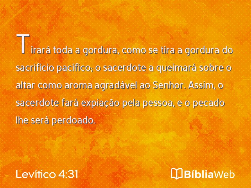 Levítico 4:31 em imagem para compartilhar