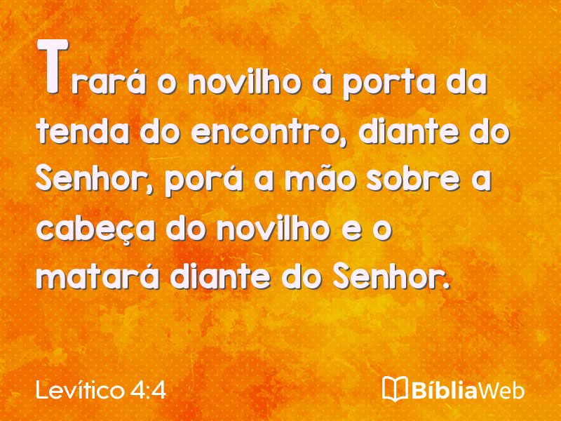 Levítico 4:4 em imagem para compartilhar