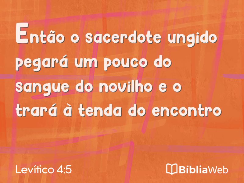 Levítico 4:5 em imagem para compartilhar