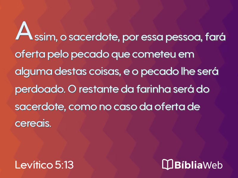 Levítico 5:13 em imagem para compartilhar