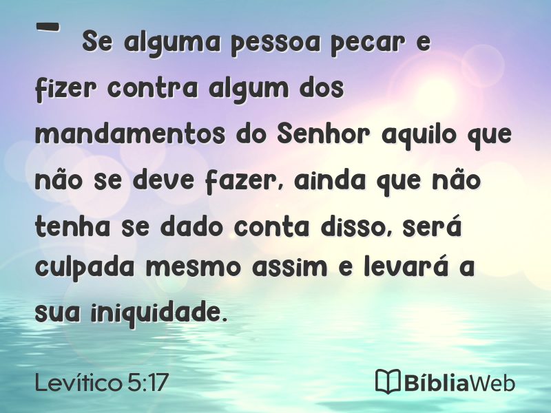 Levítico 5:17 em imagem para compartilhar