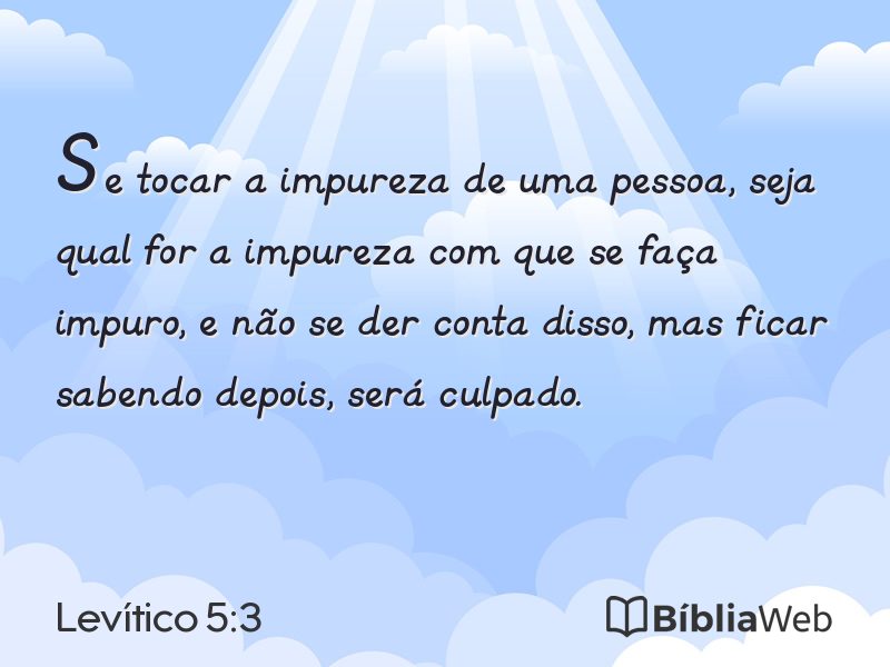 Levítico 5:3 em imagem para compartilhar