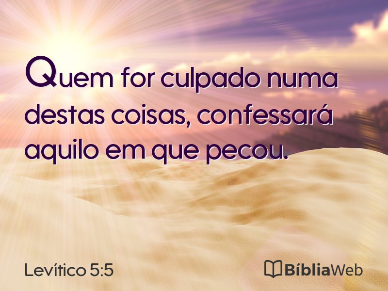 Levítico 5:5 em imagem para compartilhar