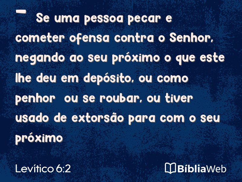 Levítico 6:2 em imagem para compartilhar