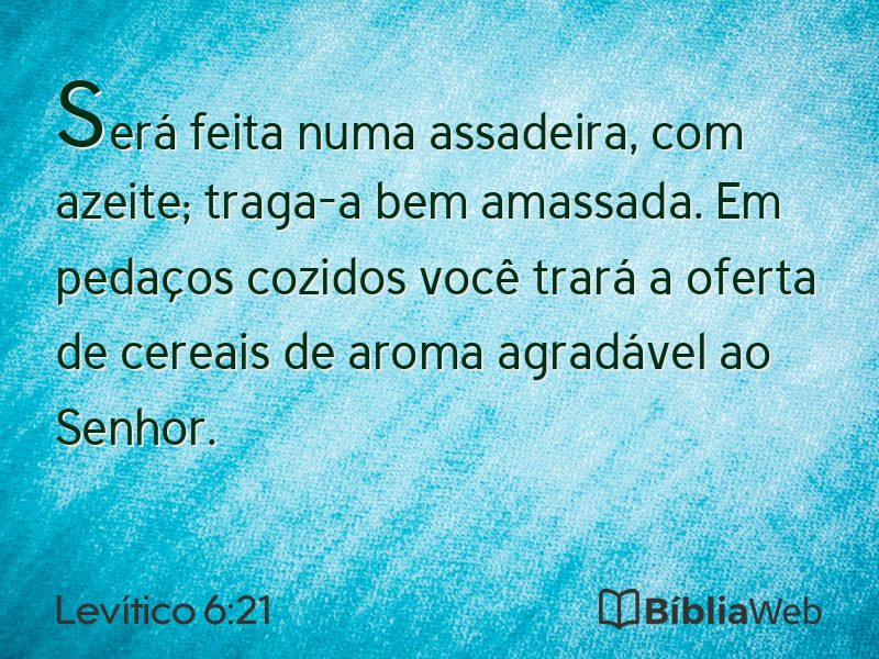 Levítico 6:21 em imagem para compartilhar