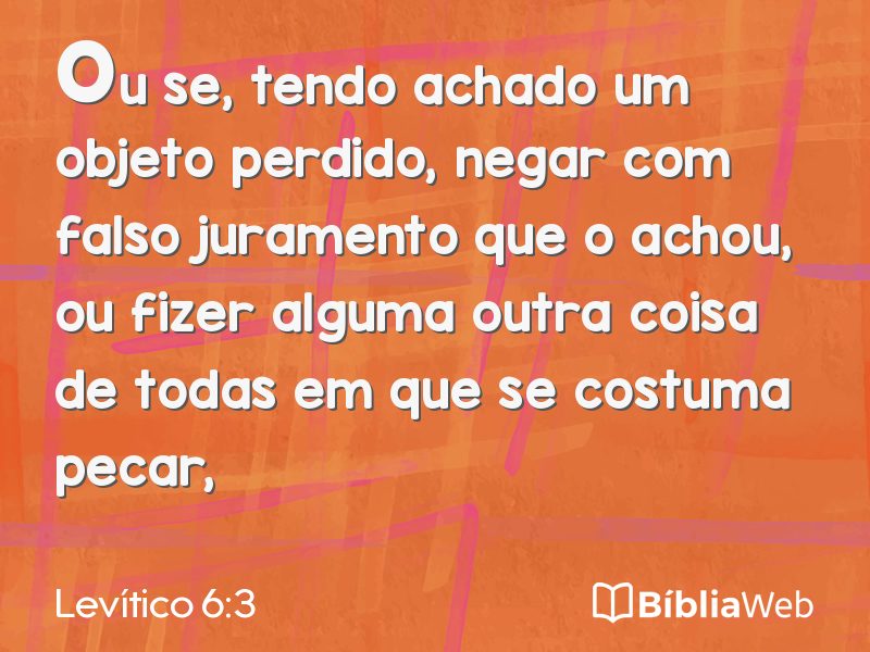 Levítico 6:3 em imagem para compartilhar
