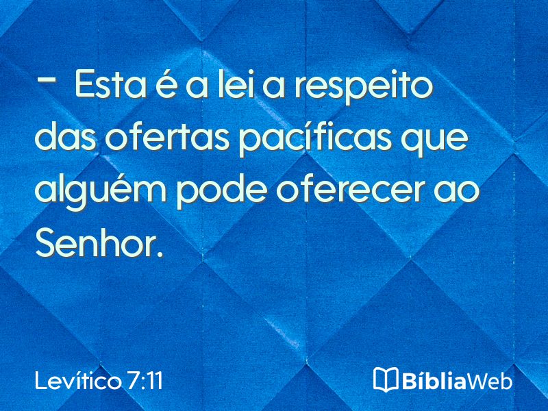 Levítico 7:11 em imagem para compartilhar