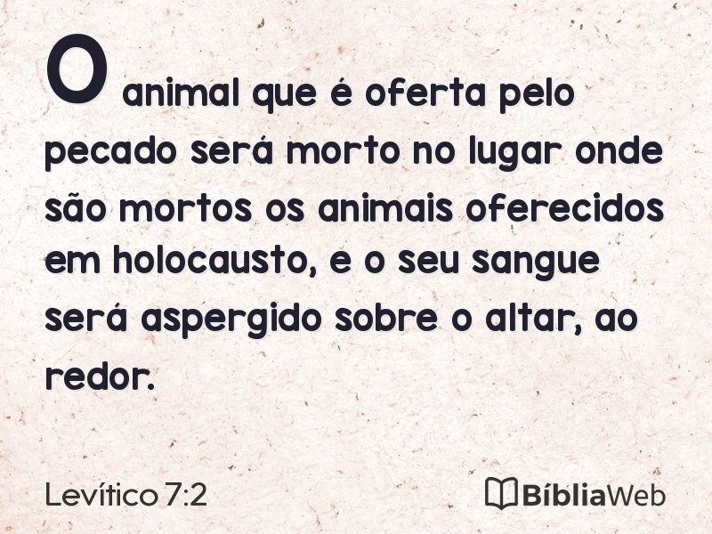 Levítico 7:2 em imagem para compartilhar