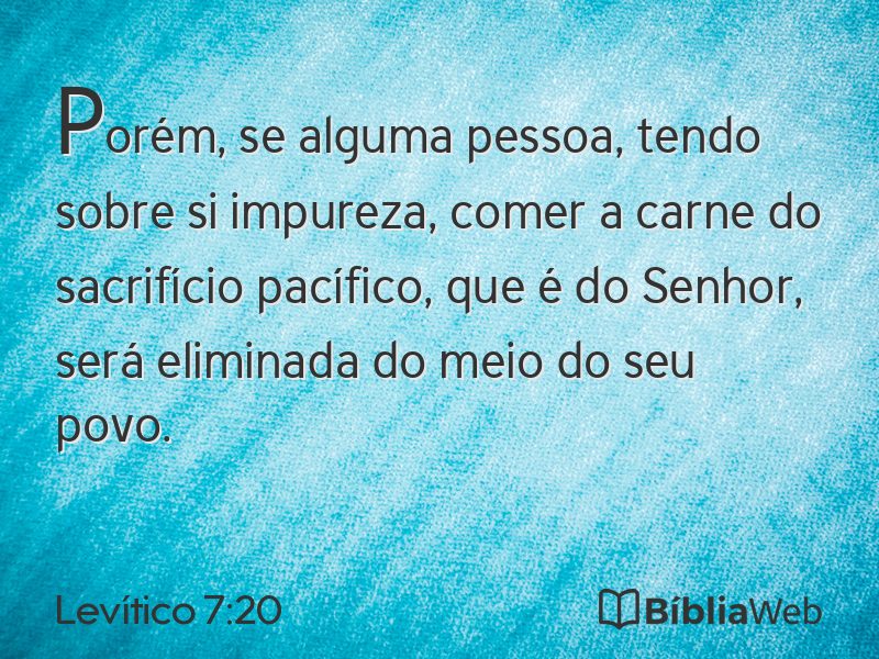 Levítico 7:20 em imagem para compartilhar