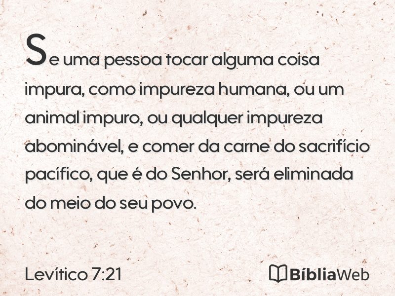 Levítico 7:21 em imagem para compartilhar